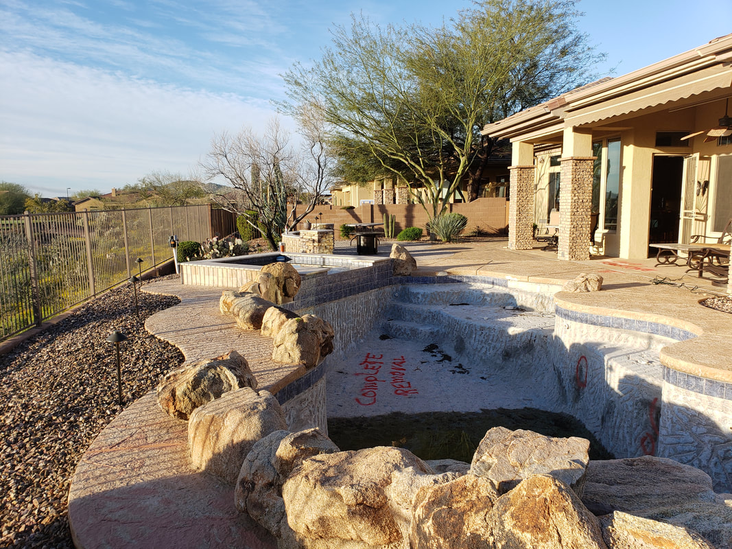 Custom new pool build in Anthem, AZ by Love Pool Care