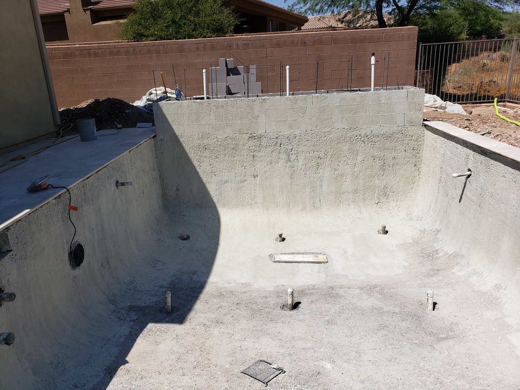 Custom new pool build in Anthem, AZ by Love Pool Care