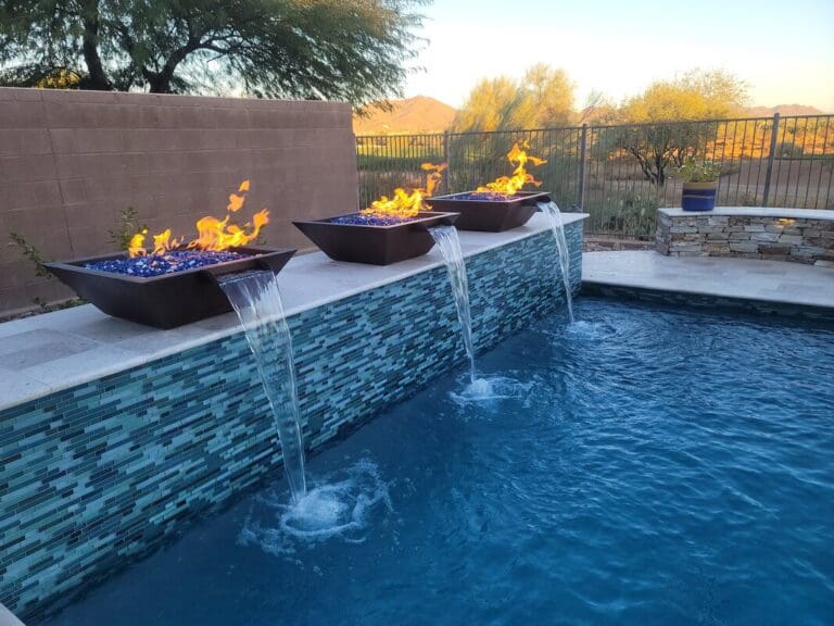Custom new pool build in Anthem AZ by Love Pool Care
