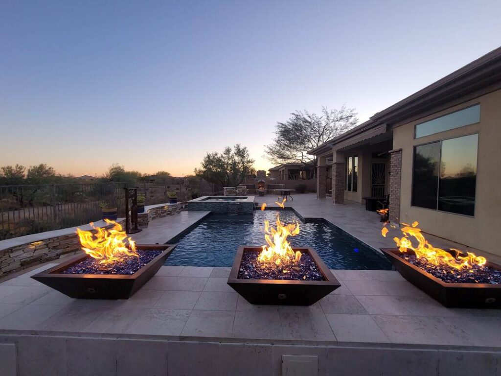Custom new pool build in Anthem AZ by Love Pool Care