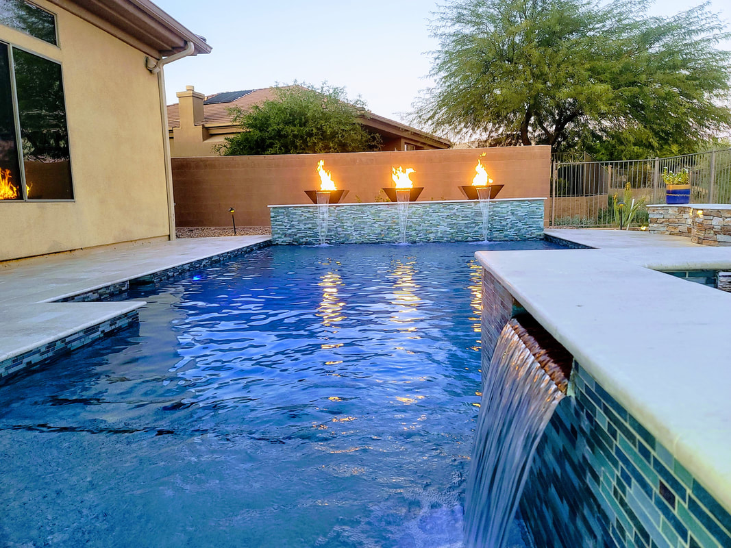 Custom new pool build in Anthem, AZ by Love Pool Care