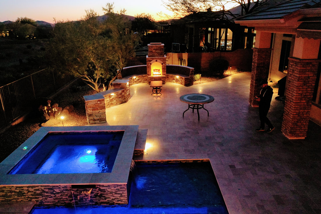 Custom new pool build in Anthem, AZ by Love Pool Care