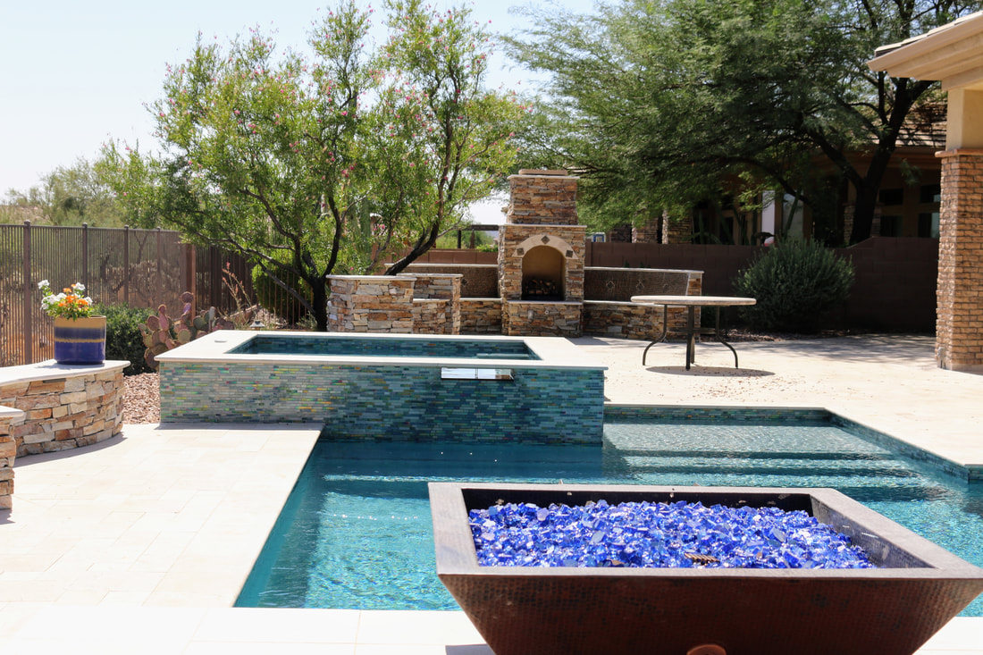 Custom new pool build in Anthem, AZ by Love Pool Care