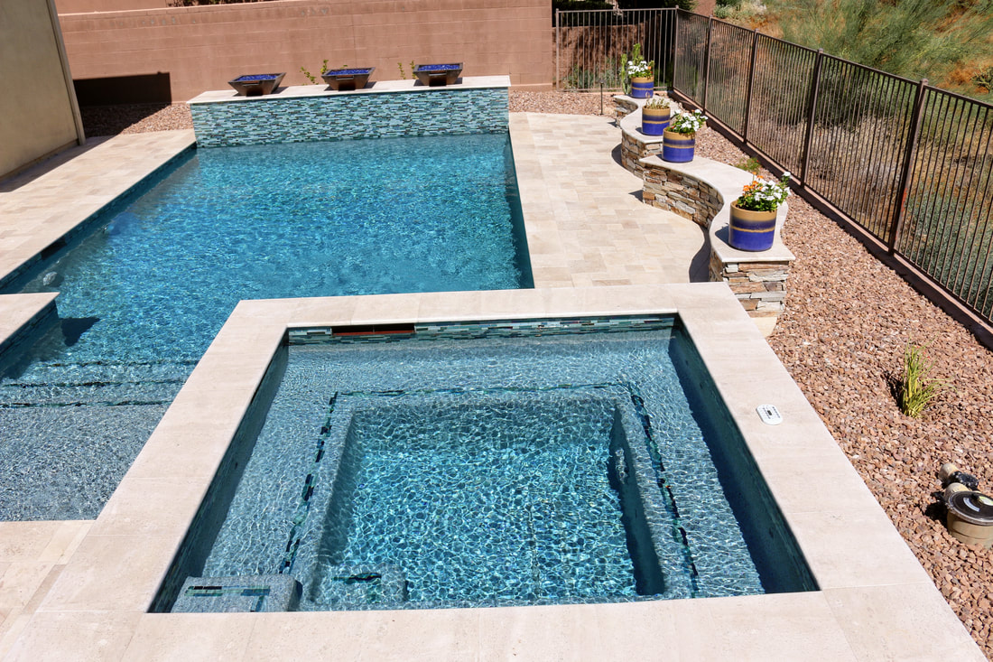 Custom new pool build in Anthem, AZ by Love Pool Care