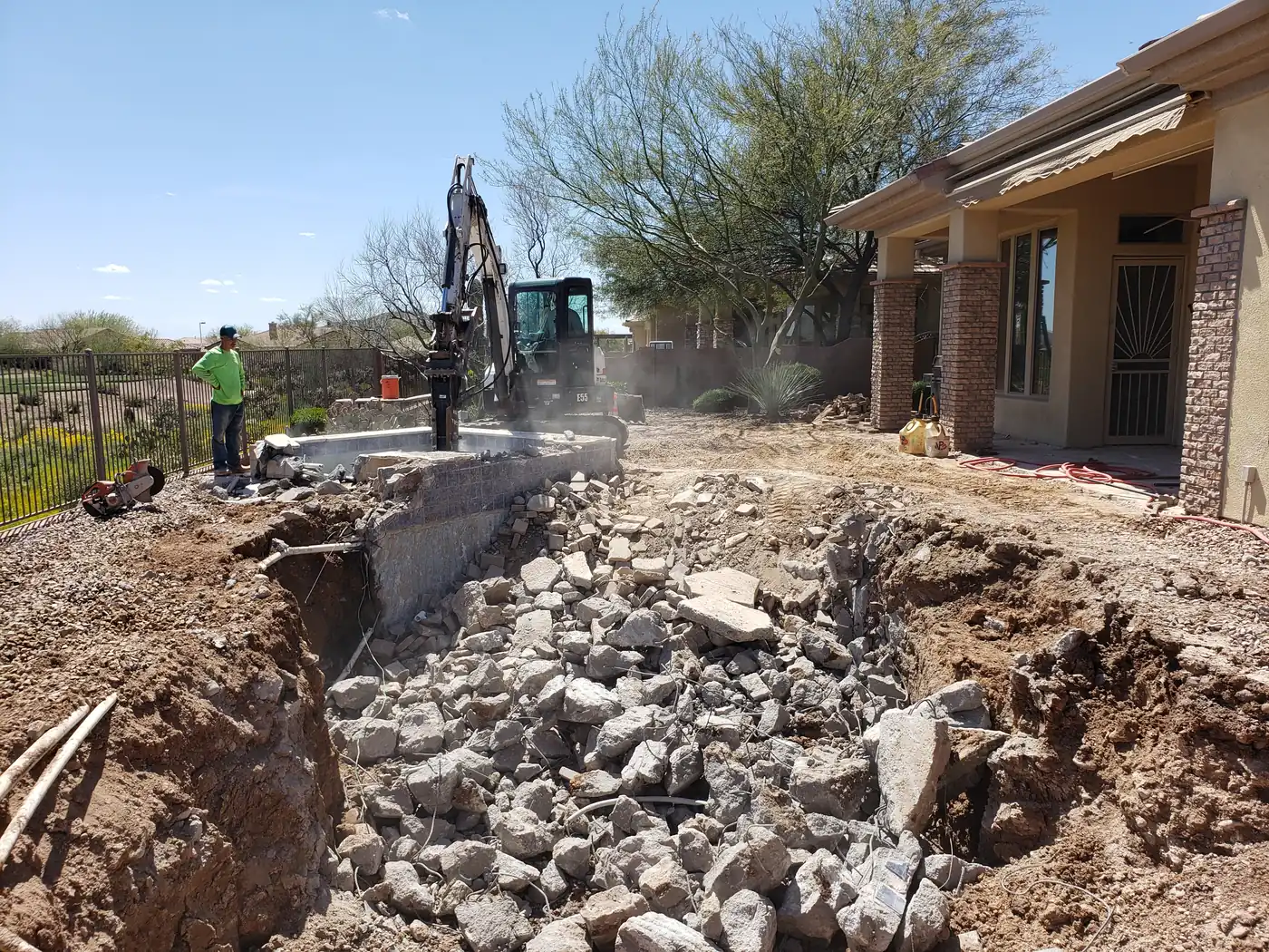 Custom new pool build in Anthem, AZ by Love Pool Care