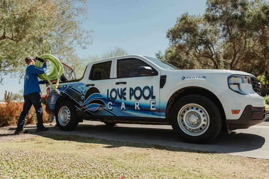 Love Pool Care service truck