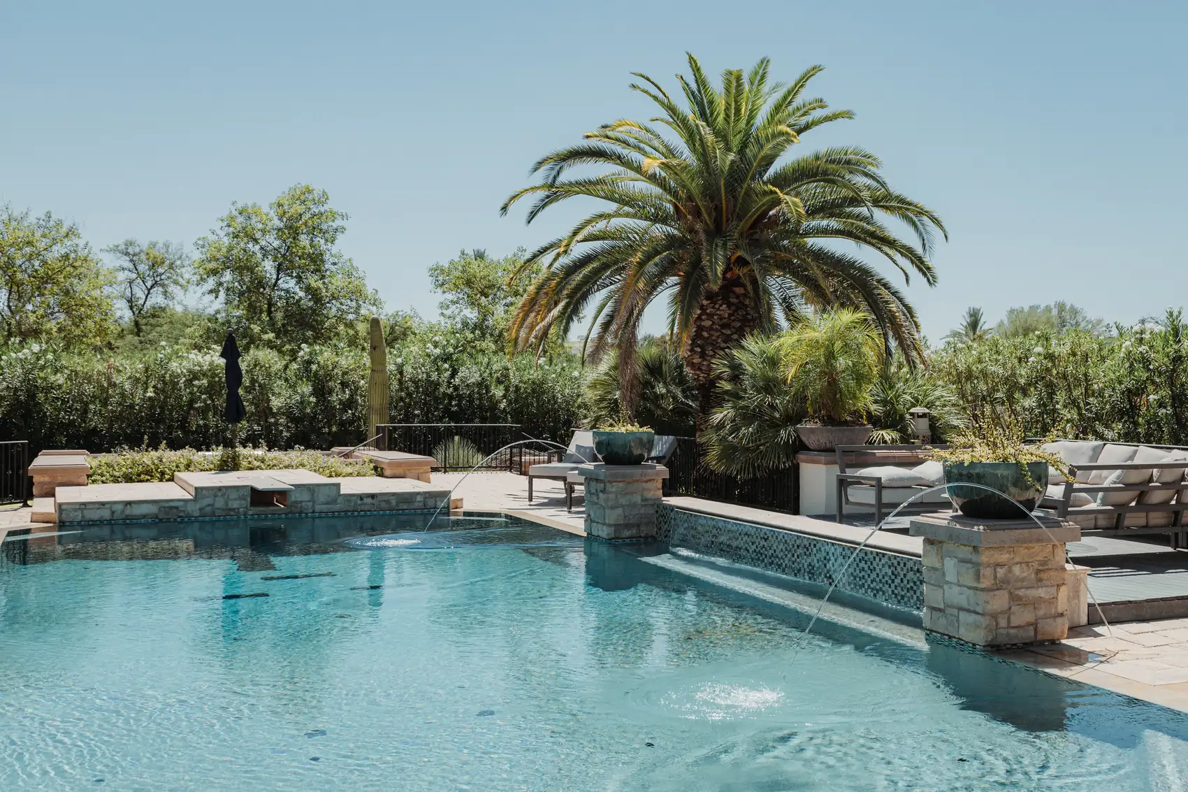 Resort-style backyard pool in Arizona