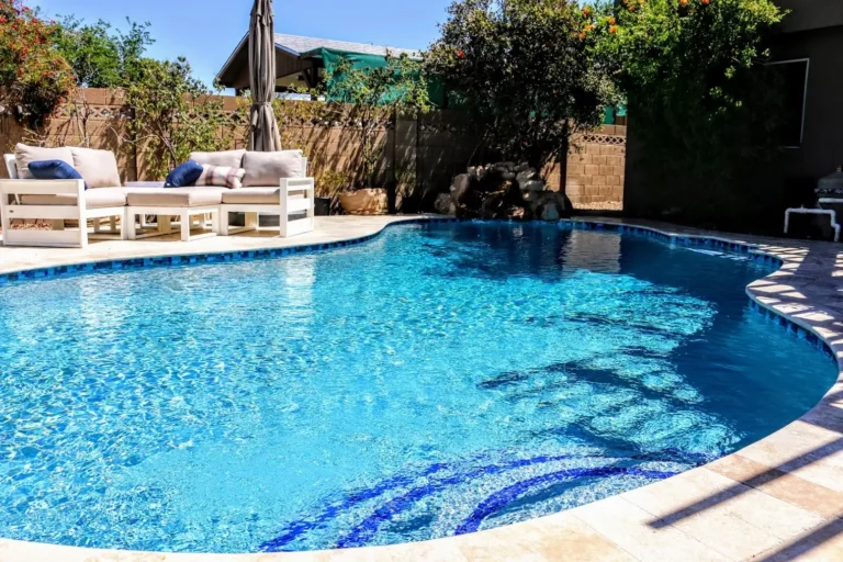 Completed pool remodel in Moon Valley, Arizona