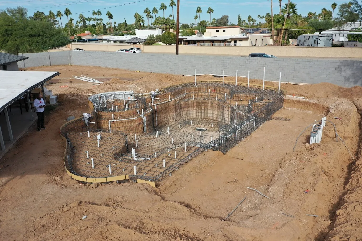 Custom new pool build in Anthem, AZ by Love Pool Care