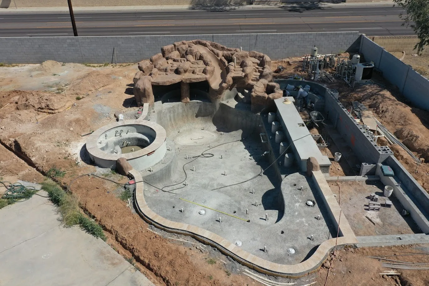 Custom new pool build in Anthem, AZ by Love Pool Care