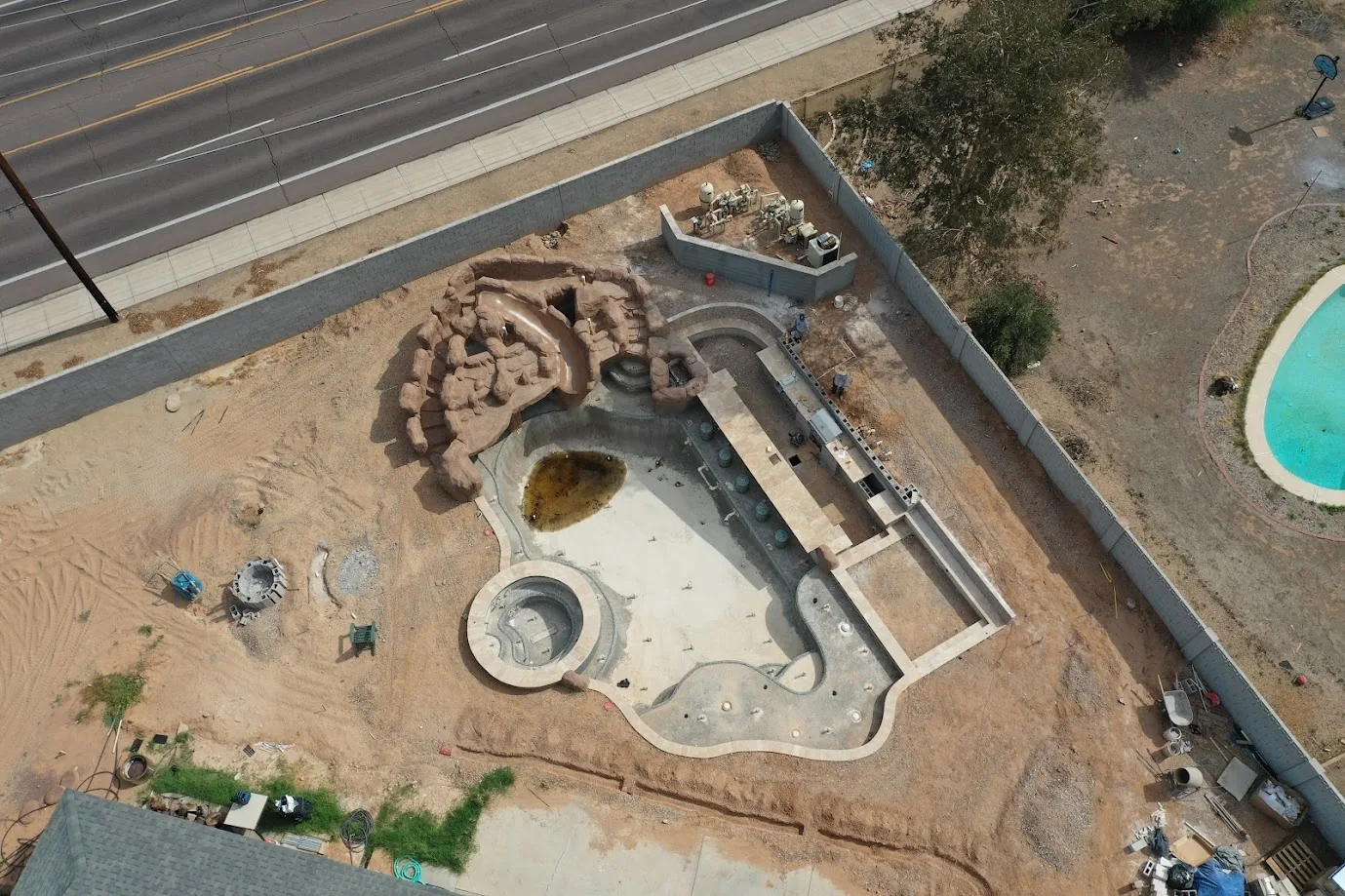 Custom new pool build in Anthem, AZ by Love Pool Care
