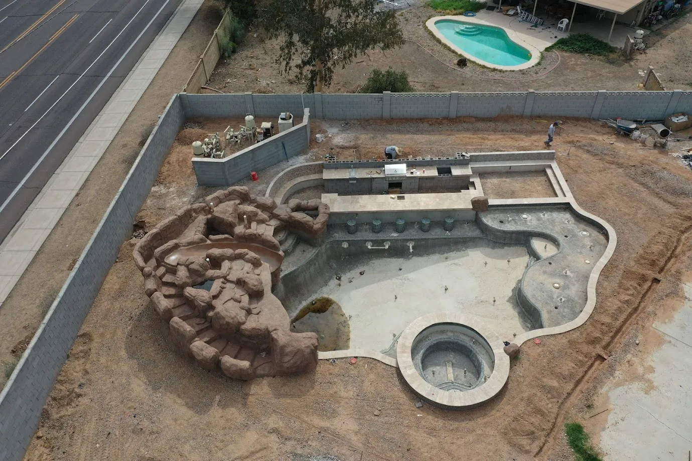 Custom new pool build in Anthem, AZ by Love Pool Care